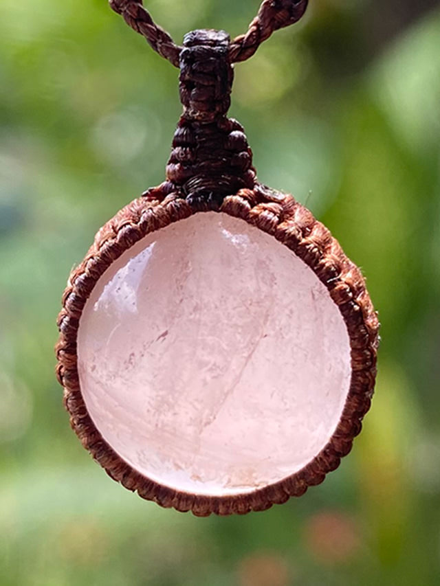 Kula Kula 天然石ネックレス・ローズクォーツ