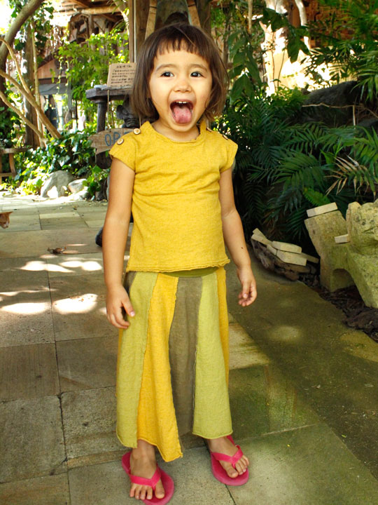 asana KIDS パッチスカート