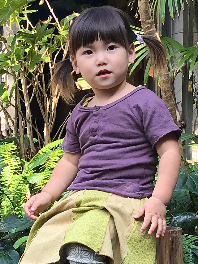 asana KIDS Tee・草木染め