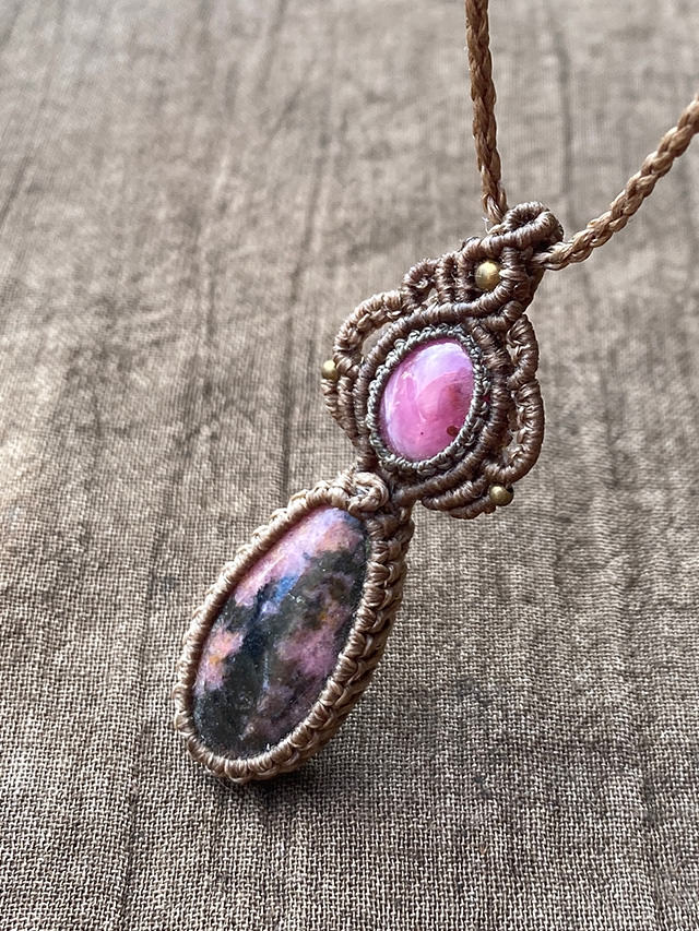 Kula Kula 天然石ネックレス・ロードナイト　ジャスパー