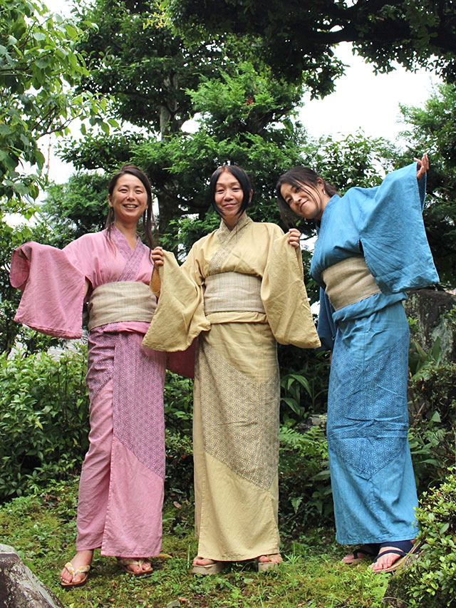 asana ヘンプコットン 浴衣
