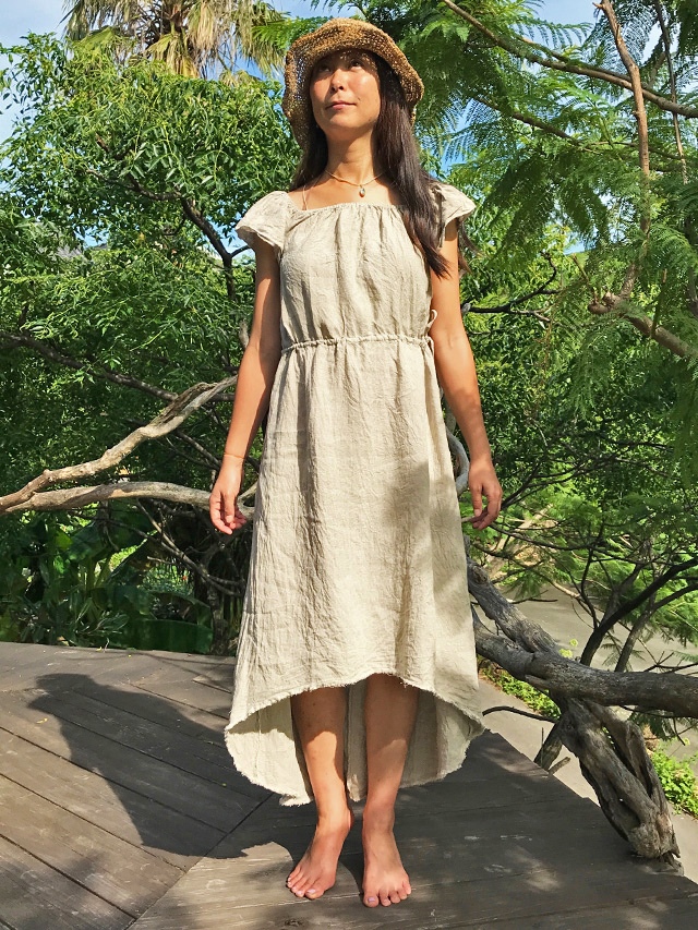 Asana Hemp100 シンデレラ ワンピース きなり パヤカ オンラインショップ