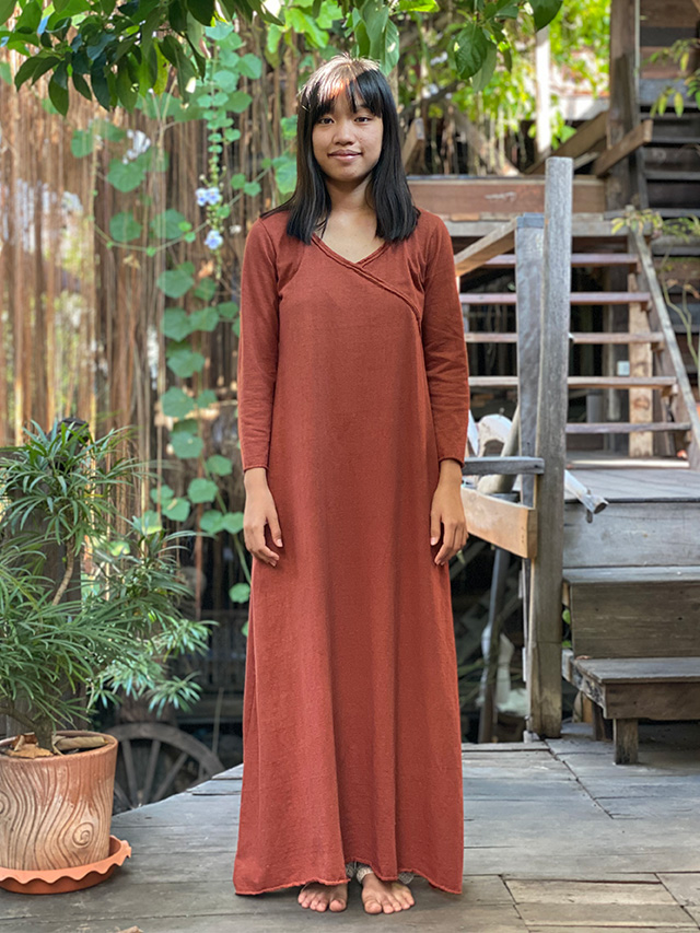 Asana カシュクール風 New ロングワンピース パヤカ オンラインショップ