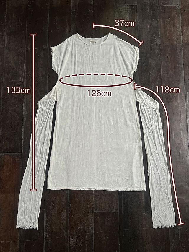 asana HEMP100% やわらか 帯付き ワンピース・きなり