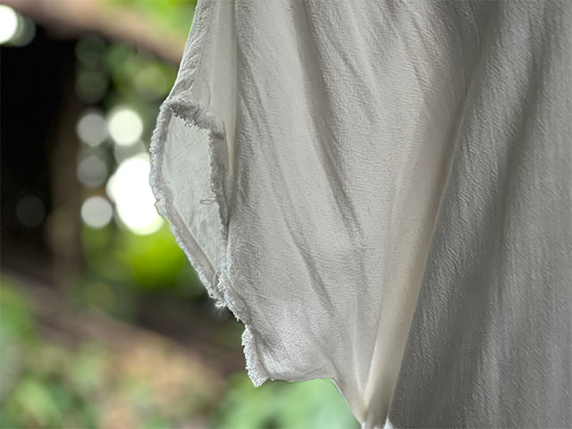 asana HEMP100% やわらか 帯付き ワンピース・きなり