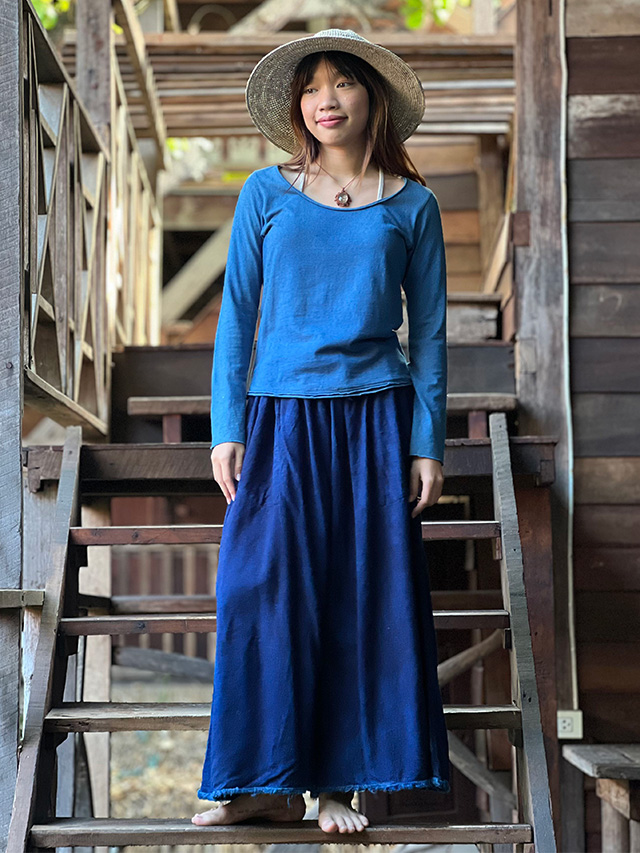 asana HEMP100% NEW パンツスカート・草木染め