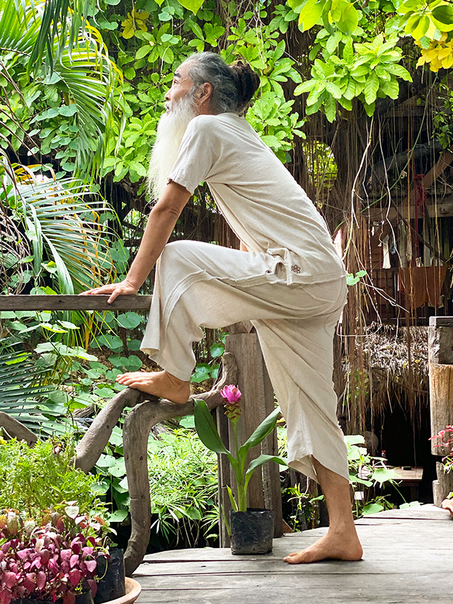 asana HEMP100% テロテロ フリンジ パンツ・きなり