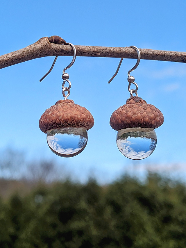 どんぐりチャーム どんぐりチャーム＊1個 | little lamps -Glass Bead Shoppe-
