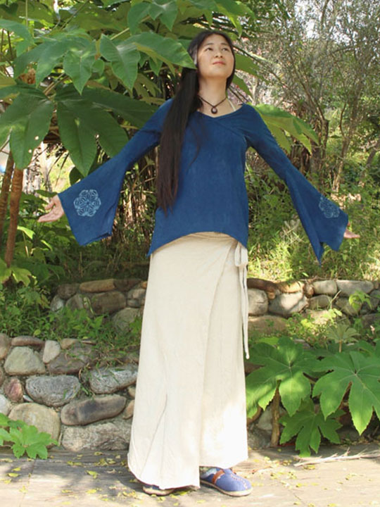 asana ラップスカート・きなり