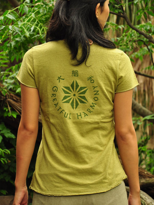 asana プリント Tee