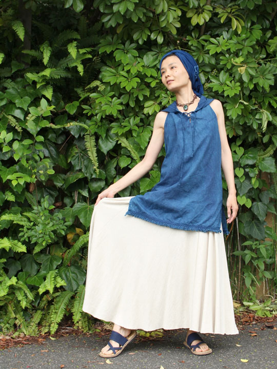 asana NEWフェアリーパーカー・草木染め