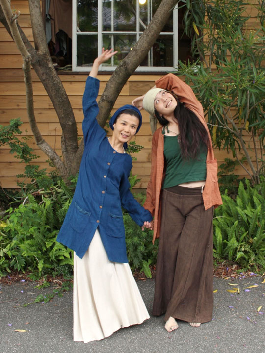 asana バンブーヘンプカーデ・草木染め