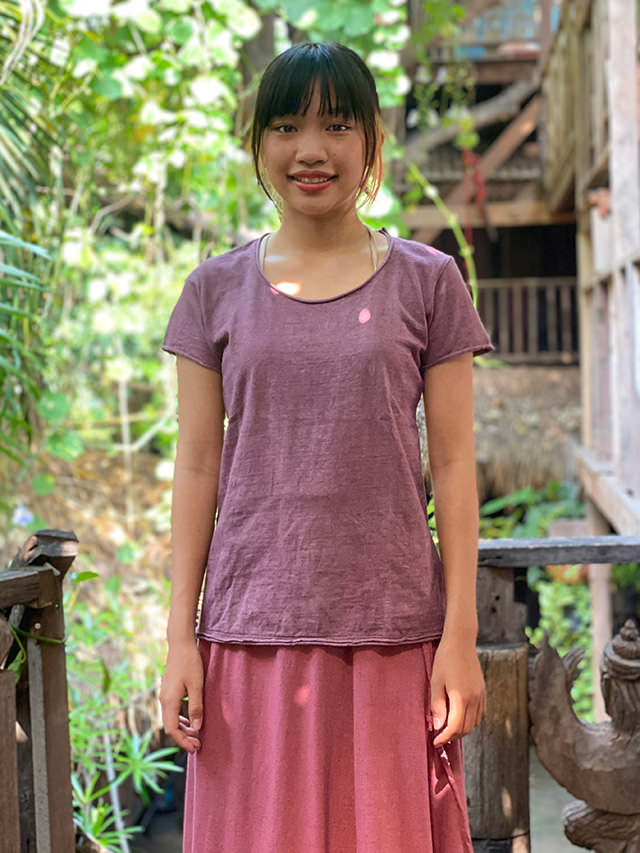 asana 厚手 NEW スリムTee・草木染め