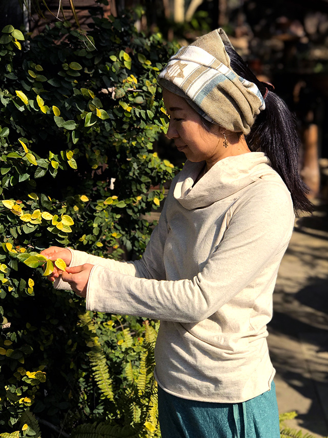 asana タートルカットソー・きなり
