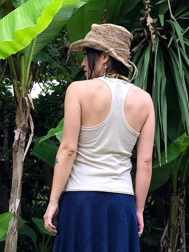 asana NEW グレコタンク・きなり