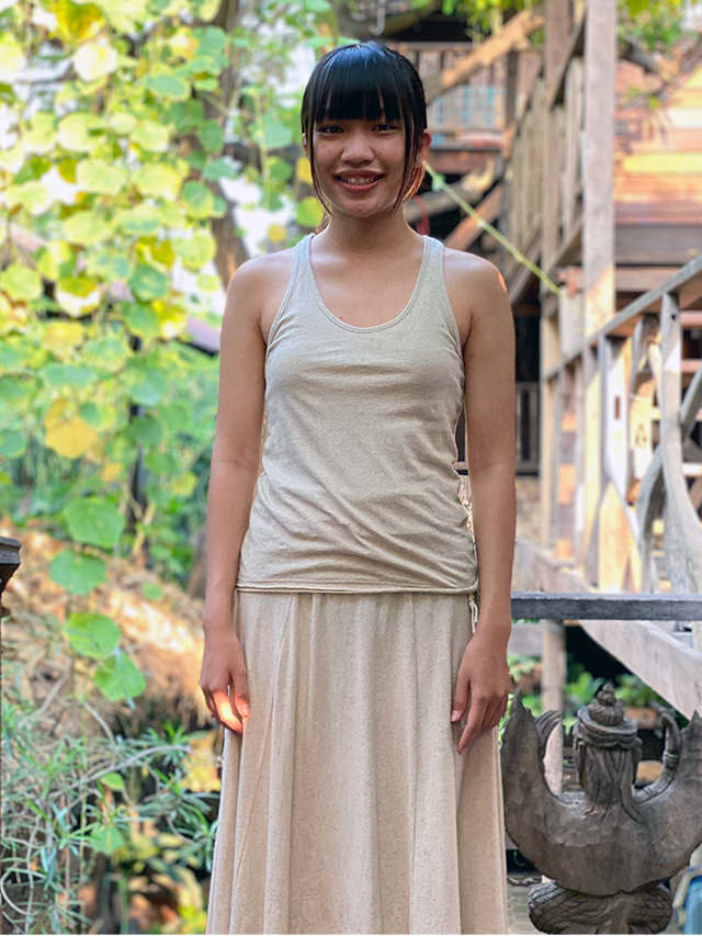 asana ヘンプコットン フレアースリーブ・きなり【パヤカ オンライン