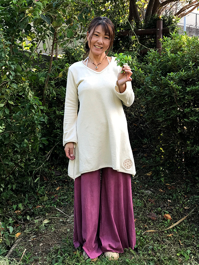 asana ふかふか チュニック・きなり