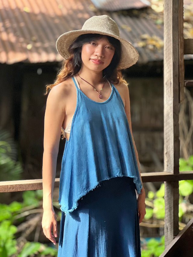 asana HEMP100% テロテロ キャミタンク・草木染め