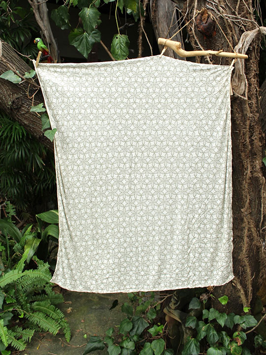 asana プリント風呂敷・きなり