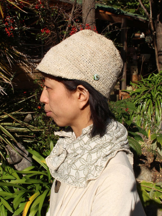 asana HEMP手編みハット