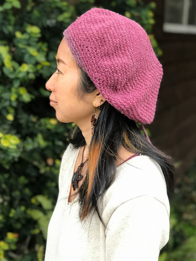 asana HEMP WOOL ベレー帽・草木染め