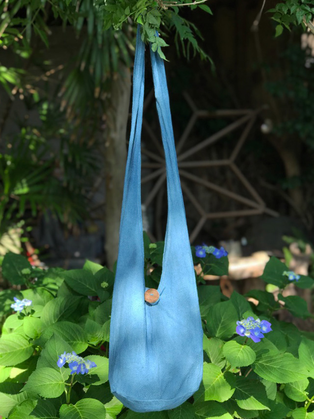 asana ヘンプ ショルダーバッグ・草木染め