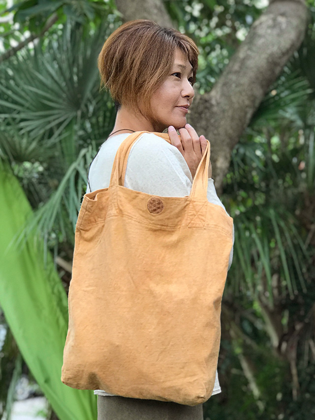 asana エコバッグ・草木染め