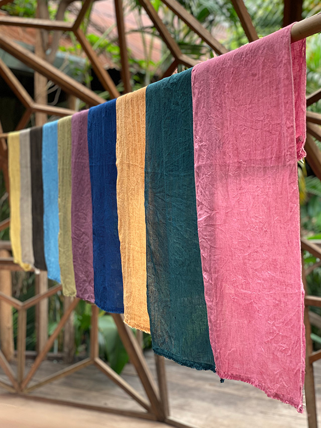 asana 麻100% ガーゼ 手ぬぐい・草木染め