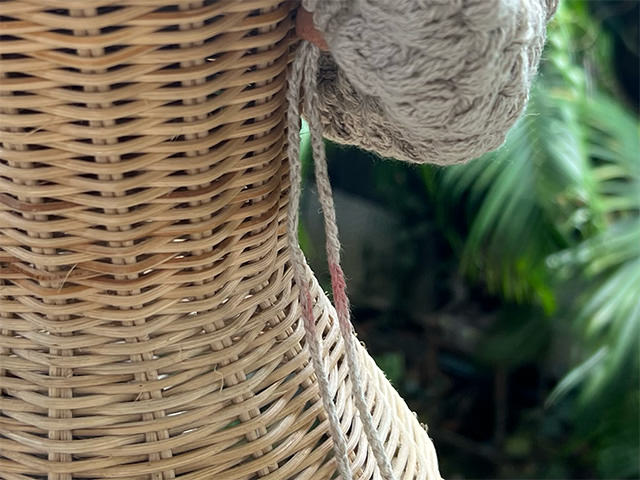 asana HEMP100% 手編み タム・きなり