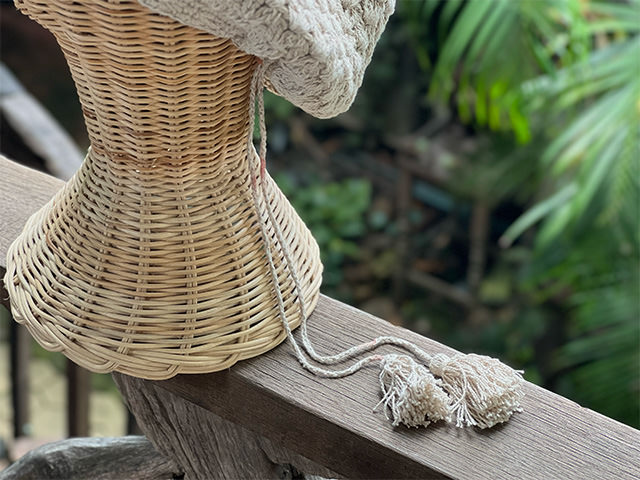 asana HEMP100% 手編み タム・きなり