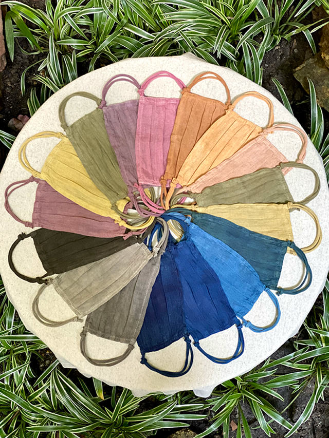 asana KIDS HEMP100% ガーゼ シングル ループ 布マスク・きなり