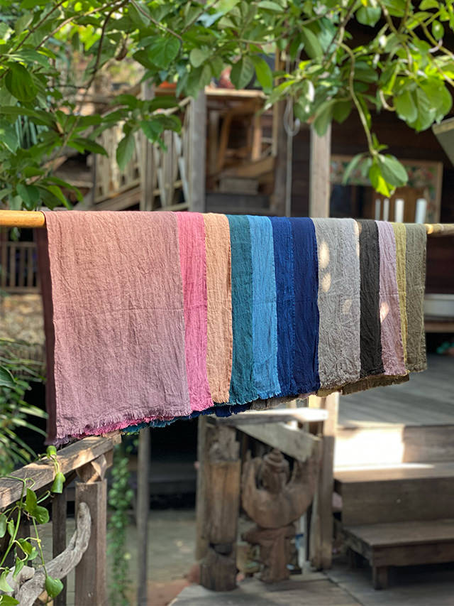 asana HEMP100% 手ぬぐい・草木染め