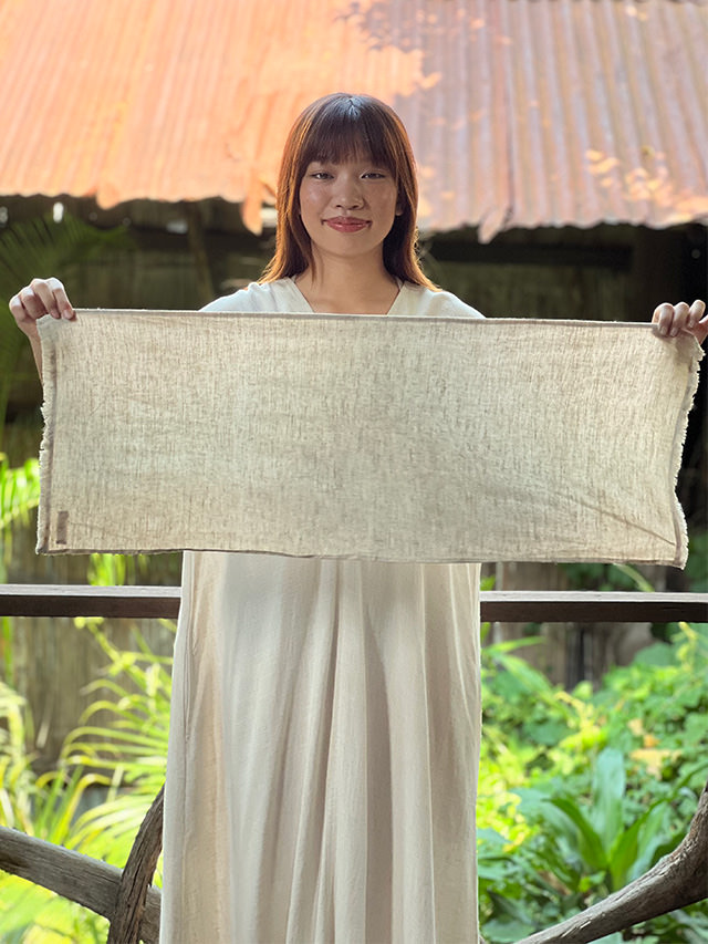 asana HEMP100% 手ぬぐい・きなり