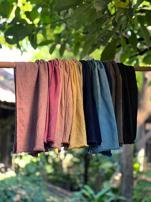 asana ヘンプコットン 厚手 ヴィーナス ワンピース・きなり