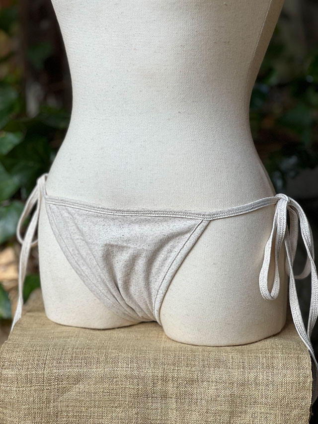asana ヘンプコットン 薄手 ショーツ・きなり