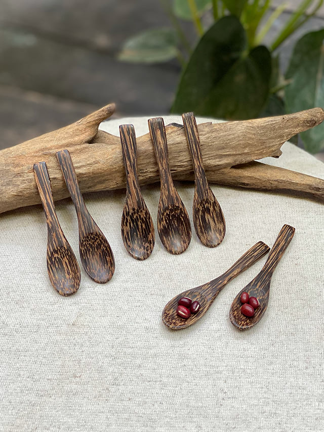 ヤシの木 さとう 塩 ミニスプーン