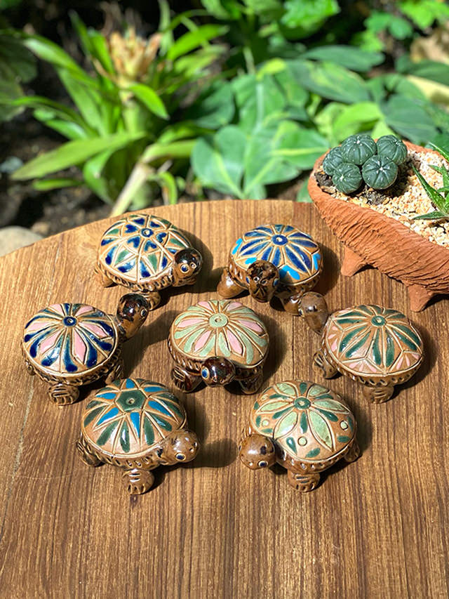 お香立てKT1202 陶器 手作り 陶芸家 こまかく