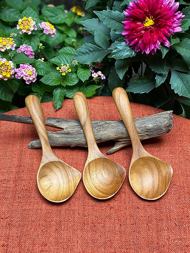 チーク WOOD ソース スプーン