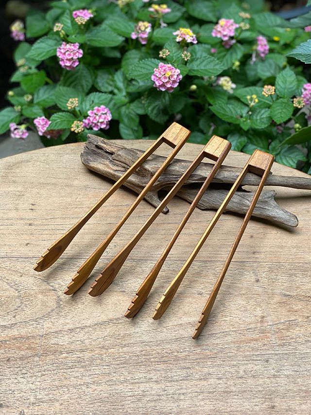 チーク WOOD トング