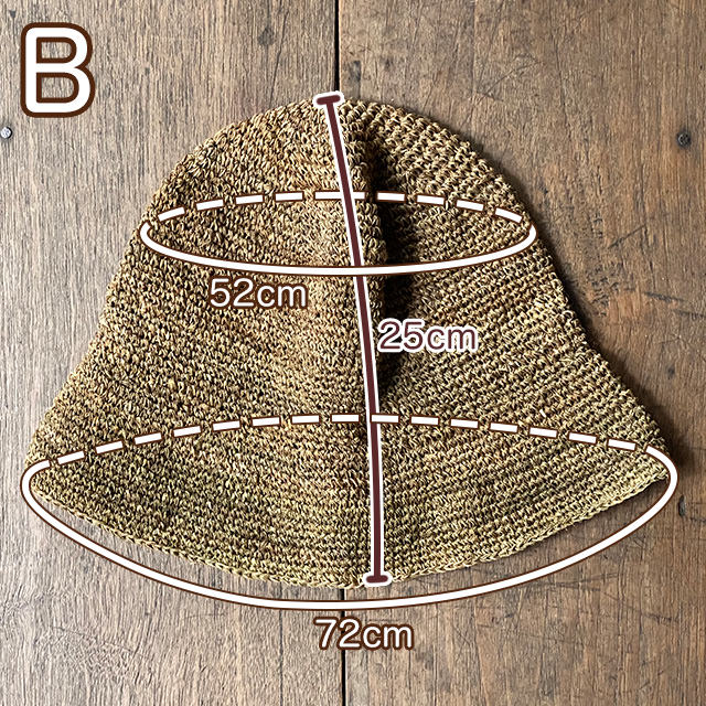 HEMP100% ニット 手編み 帽子