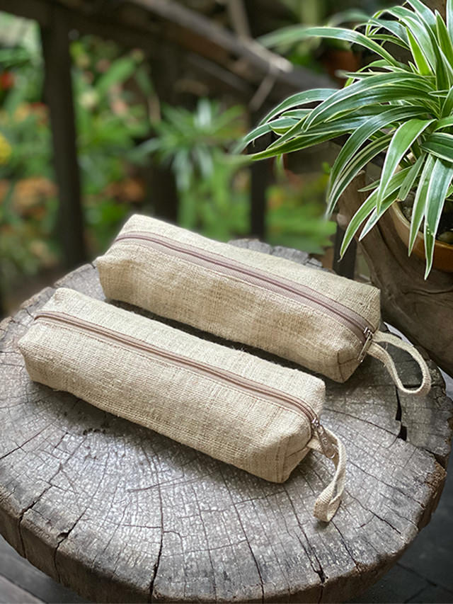 HEMP100% 手織り ペンケース