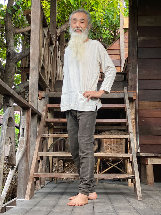 asana ヘンプコットン スウエット インナー パンツ・草木染め