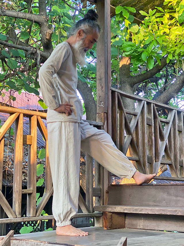 asana HEMP100% 厚手 NEW 作務衣 パンツ・きなり