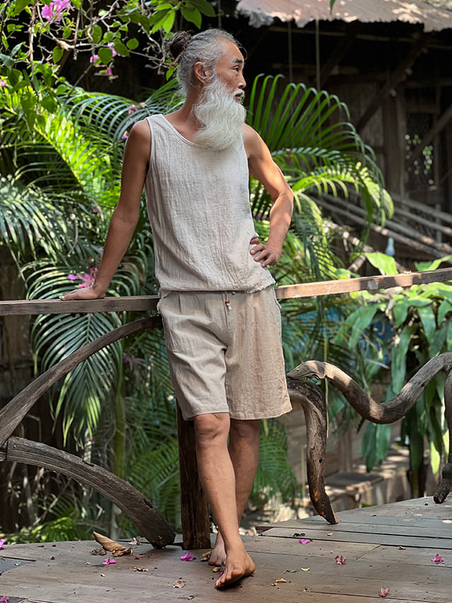 asana HEMP100% ショートパンツ・きなり