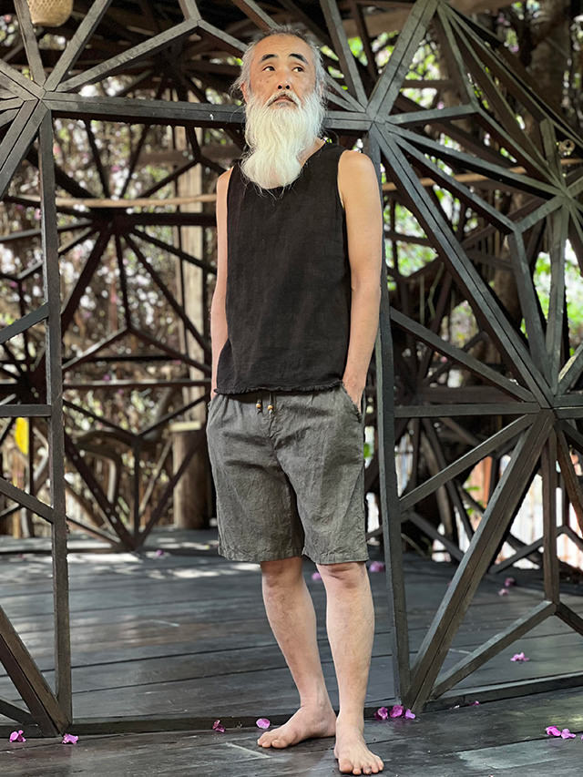 asana HEMP100% ショートパンツ・草木染め