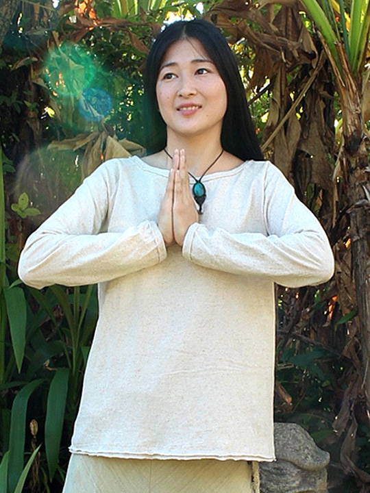 asana ラグランロングスリーブ・きなり