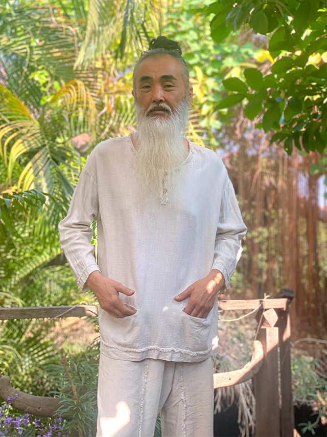 asana HEMP100% テロテロ ７分シャツ・きなり