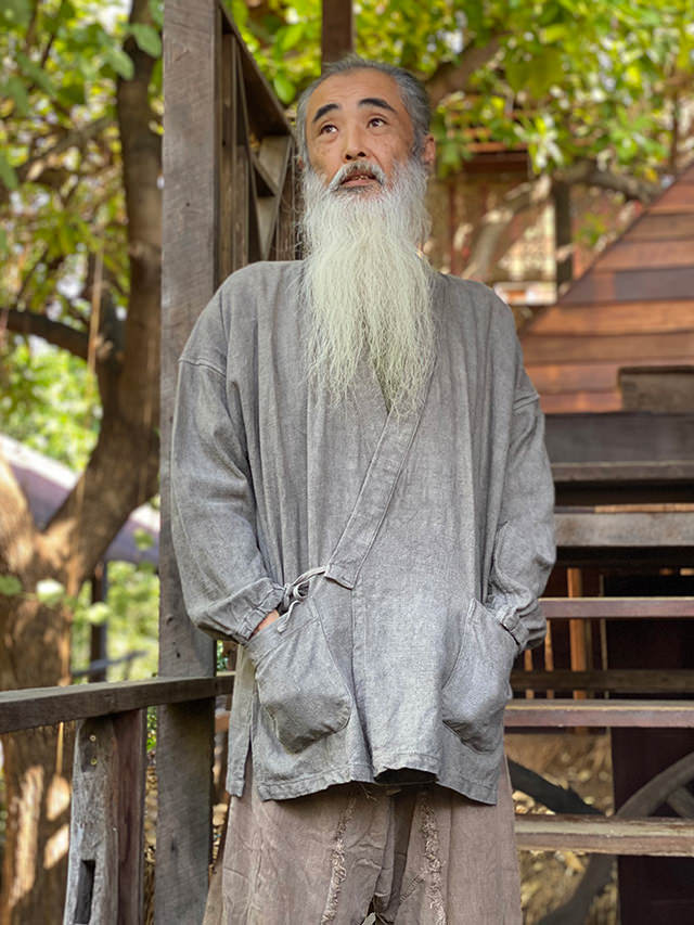 asana HEMP100% 厚手 NEW 作務衣・草木染め