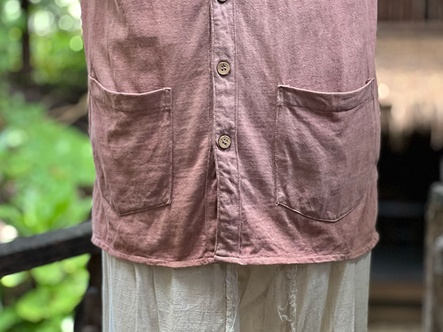 sana ヘンプコットン 厚手 ベスト・草木染め