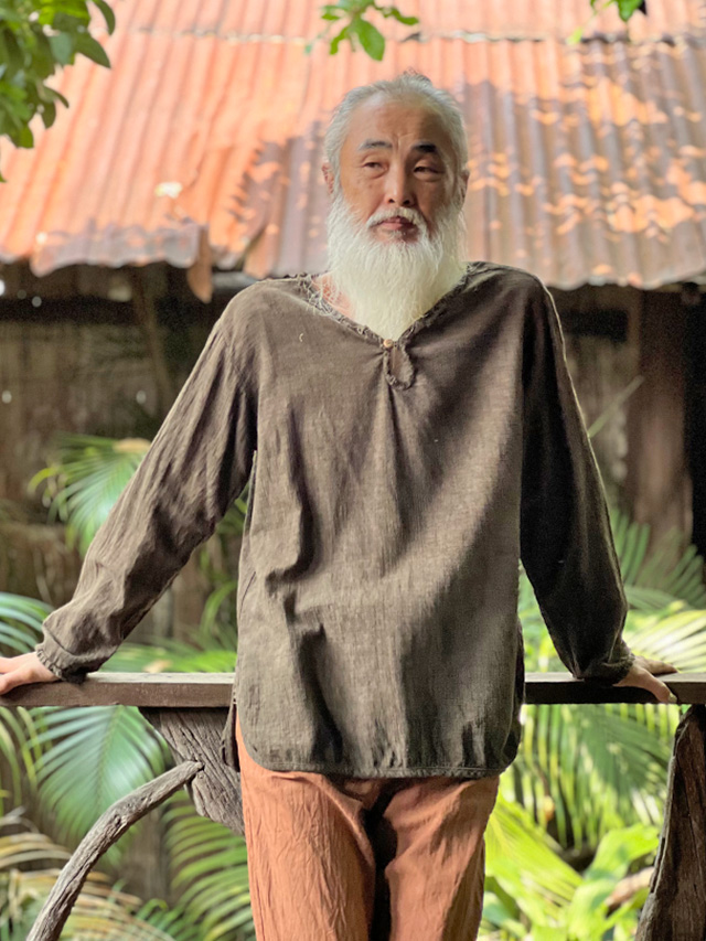 asana ヘンプコットン ゆったり ロングスリーブ・草木染め